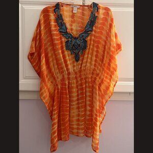 flint & moss Beach Women’s Top In Orange Size S/P